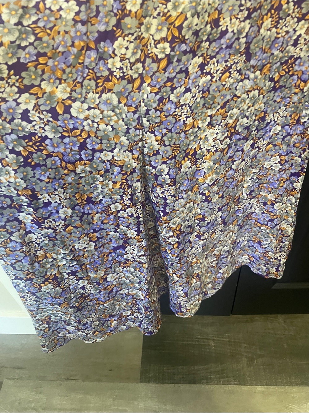 Anthropologie Lavender Floral Maxi Dress - Picture 12 of 13